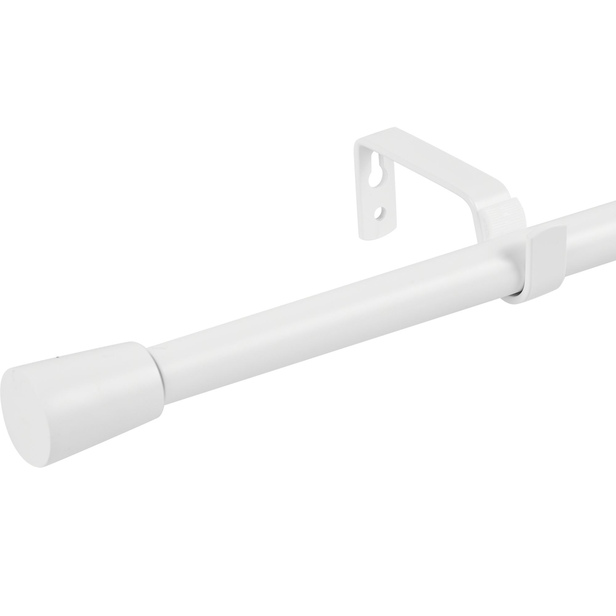 Карниз однорядный раздвижной Pommel 120-210 см металл цвет белый