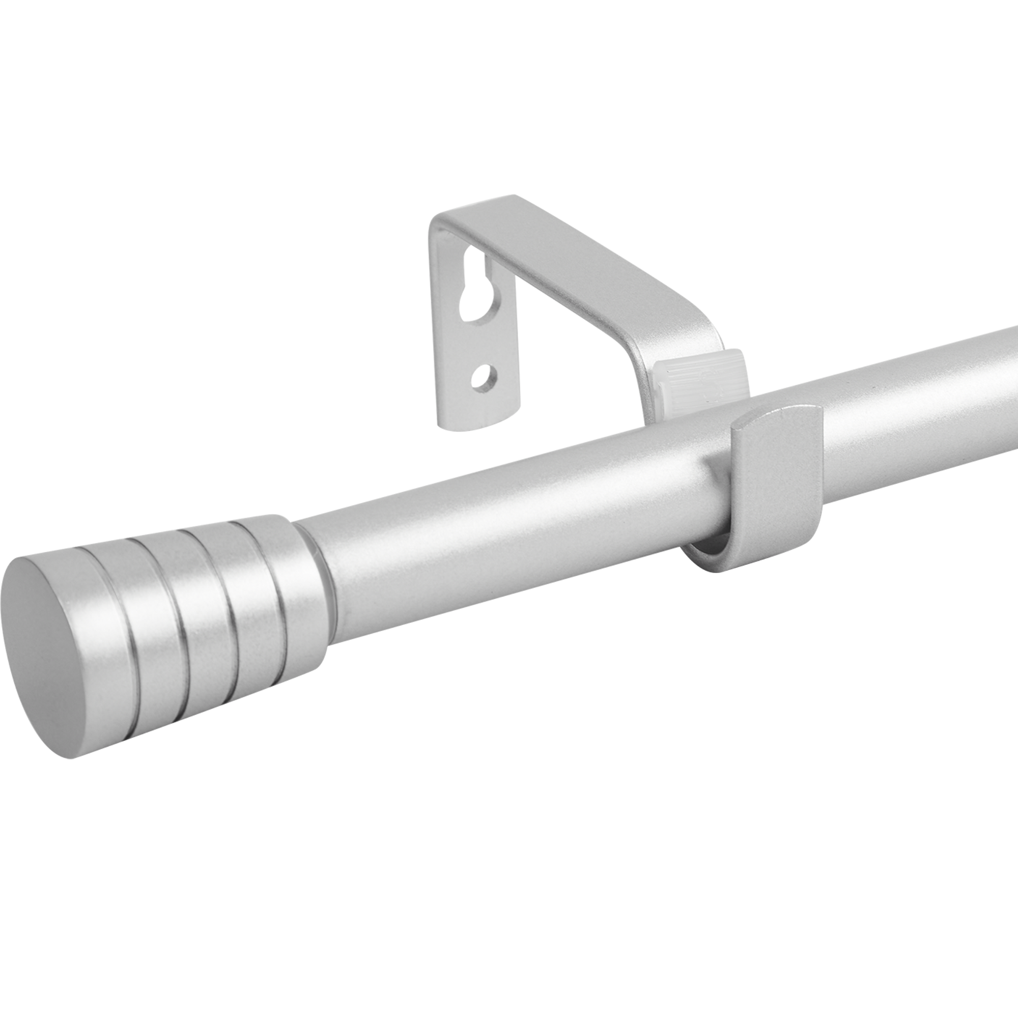 Карниз однорядный раздвижной Pommel 160-300 см металл цвет серебро