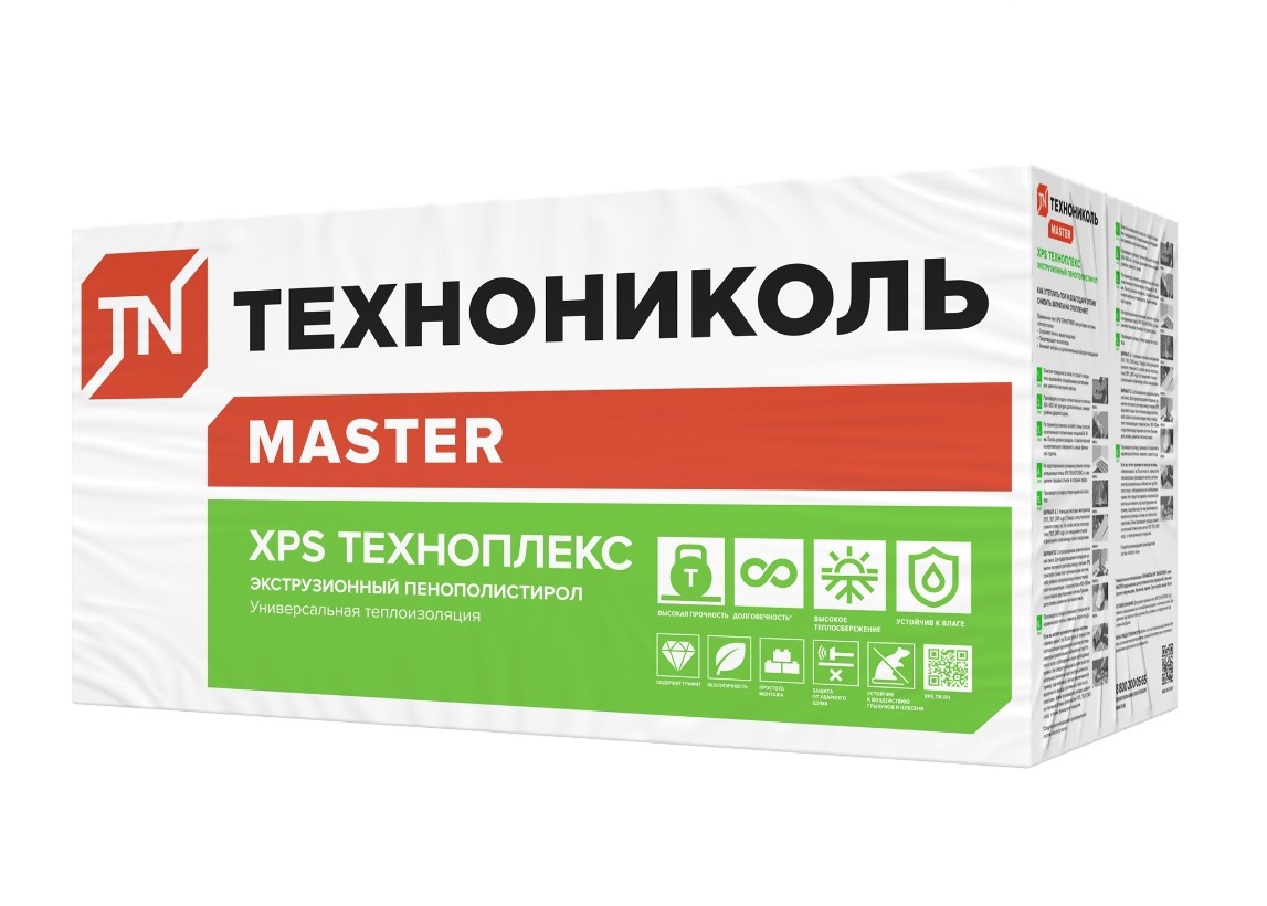 Изображение товара Экструдированный пенополистирол XPS 50мм Технониколь Техноплекс 1180x580мм 4.11м² 6шт Изображение товара Экструдированный пенополистирол XPS 50мм Технониколь Техноплекс 1180x580мм 4.11м² 6шт