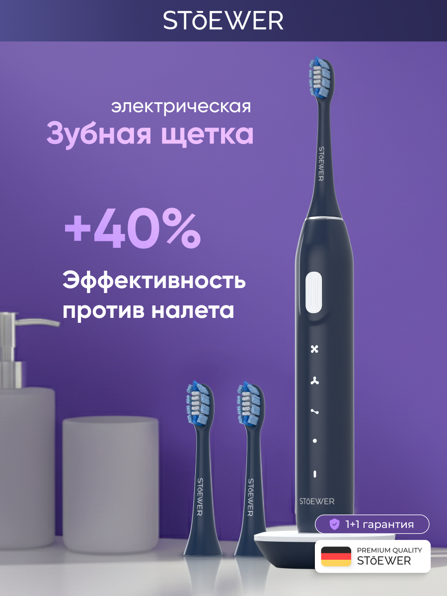 Изображение товара Электрическая ультразвуковая зубная щетка SENDO SoniBrush M4 синий