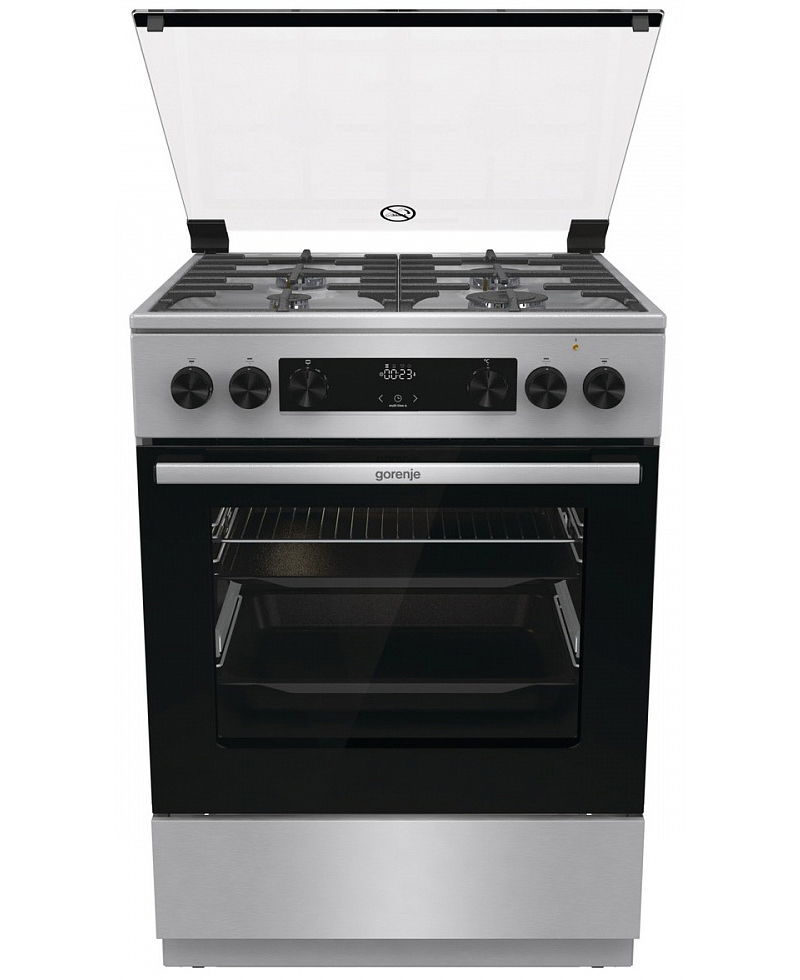 Изображение товара Плита Gorenje GKS6C72XF 60x85x60 см нержавеющая сталь с духовкой 71 л
