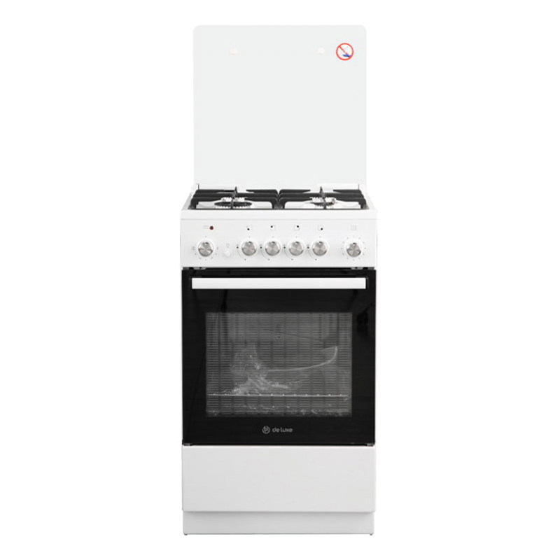 Изображение товара Плита DE LUXE 5040.41ГЭ(КР) ЧР 50x85x50 см белый с духовкой 43 л и электроподжигом