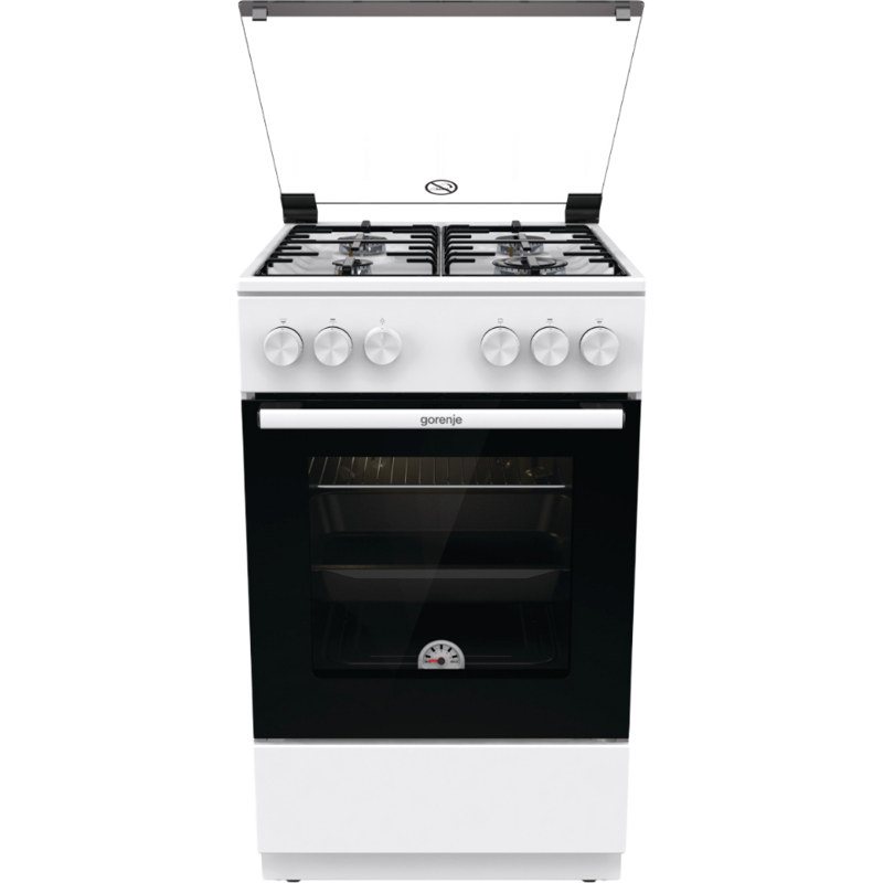 Изображение товара Газовая плита Gorenje GG5A10WH 50x85x59.4 см цвет белый Изображение товара Газовая плита Gorenje GG5A10WH 50x85x59.4 см цвет белый