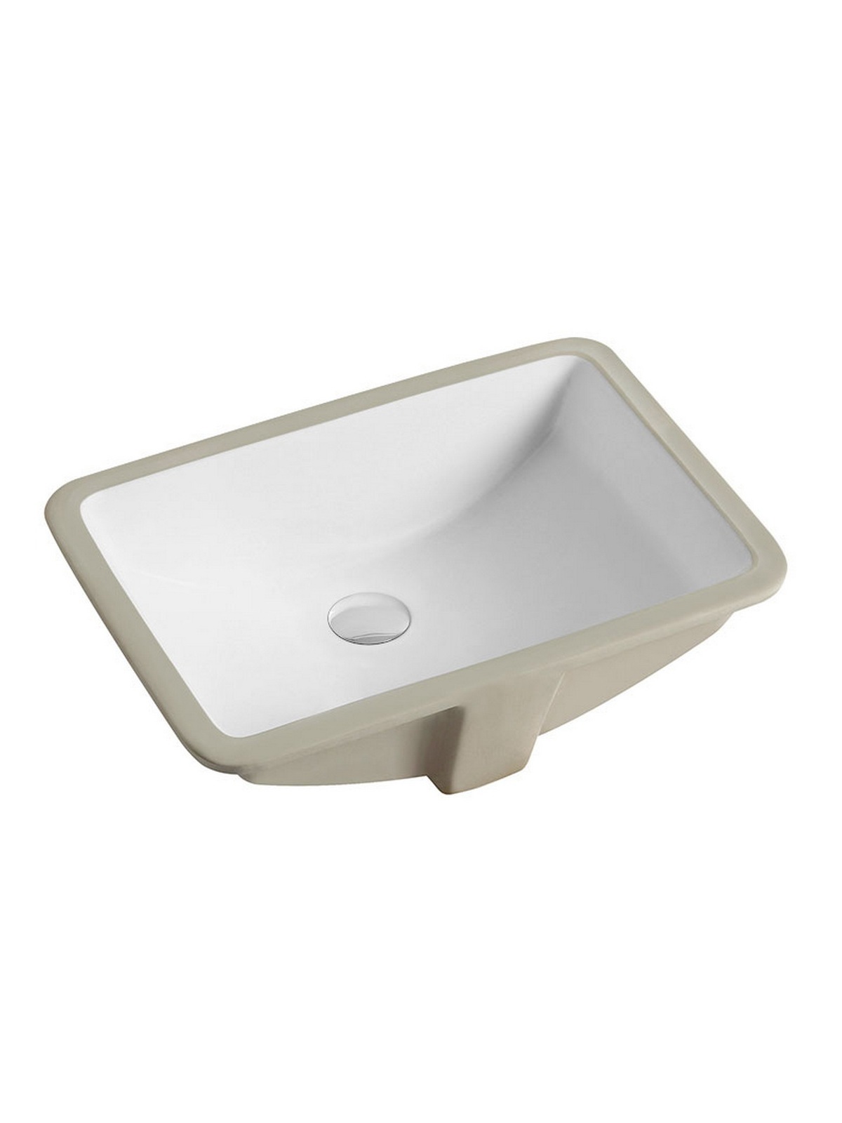 Изображение товара Раковина встраиваемая Bond RA7796LP7753WH прямоугольная под столешницу 52.5x37x21см белая с переливом