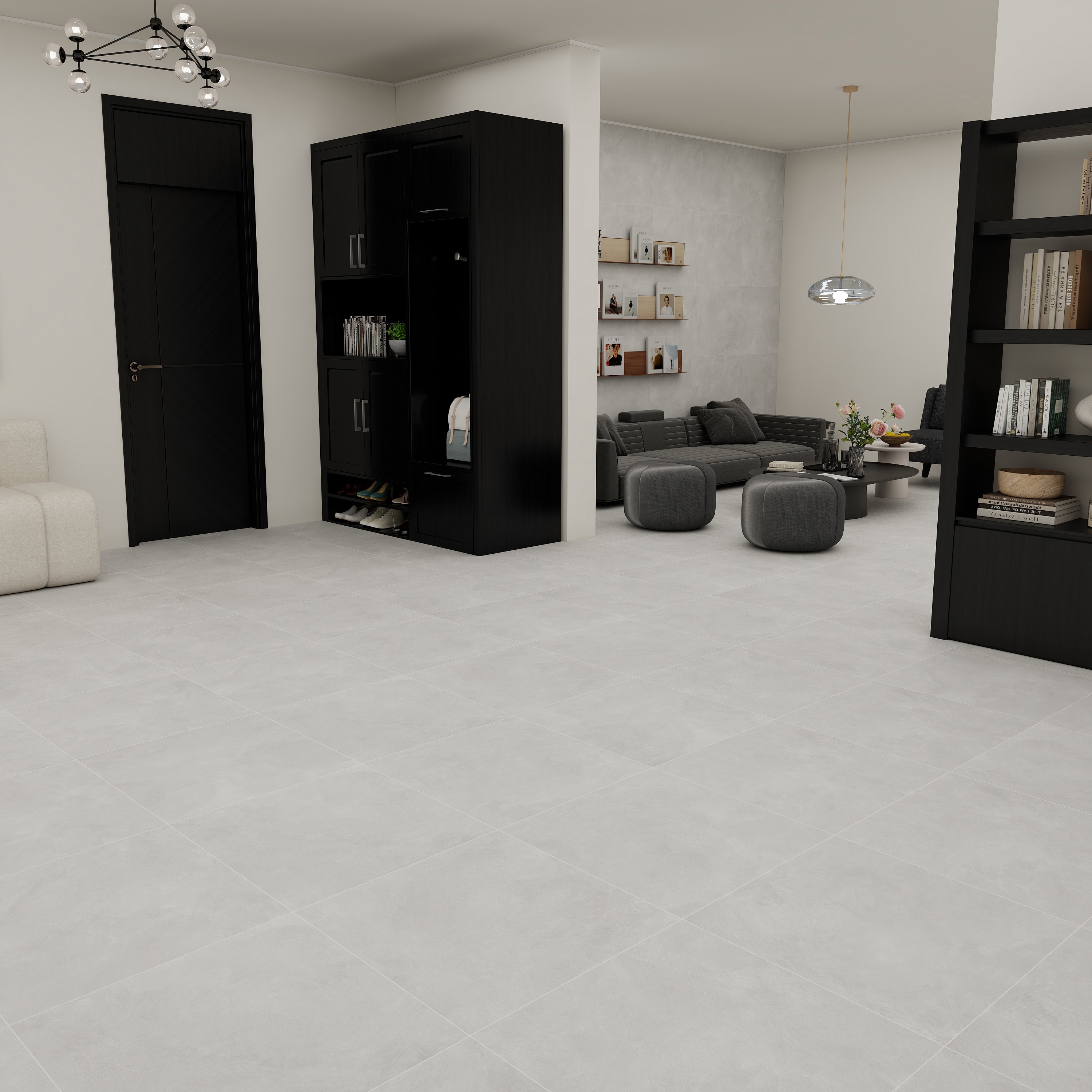 Изображение товара Керамогранит Duna Cemento Perla 60x60 матовый цвет серый 1.44 м²