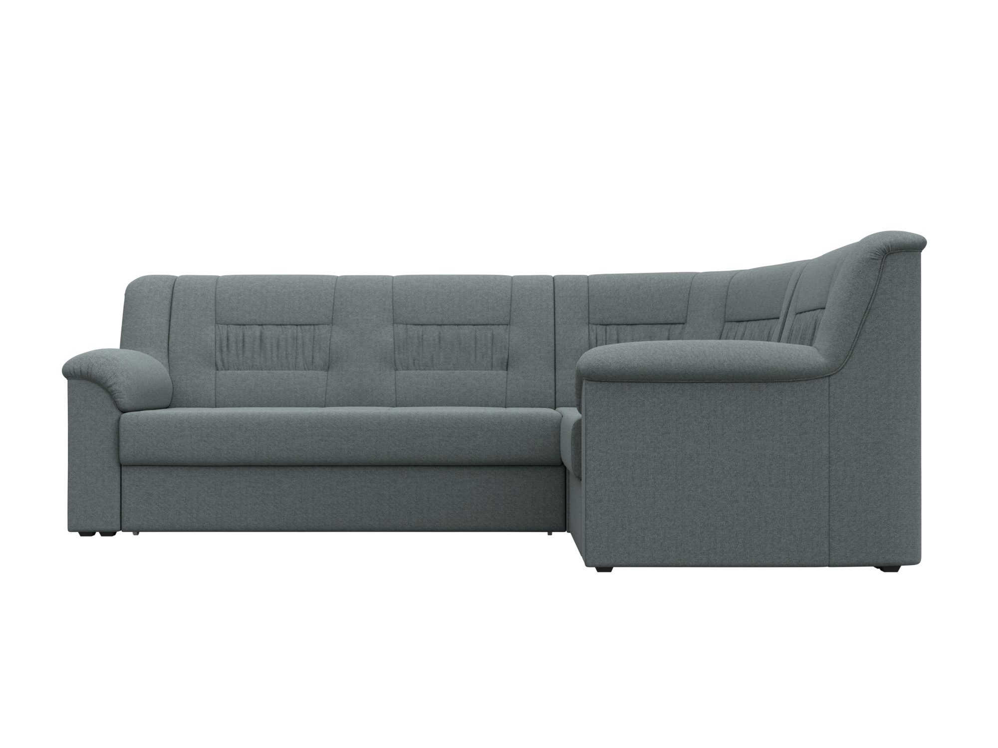 Изображение товара Угловой раскладной диван Карелия правый в классическом стиле серый 240x90x170 см