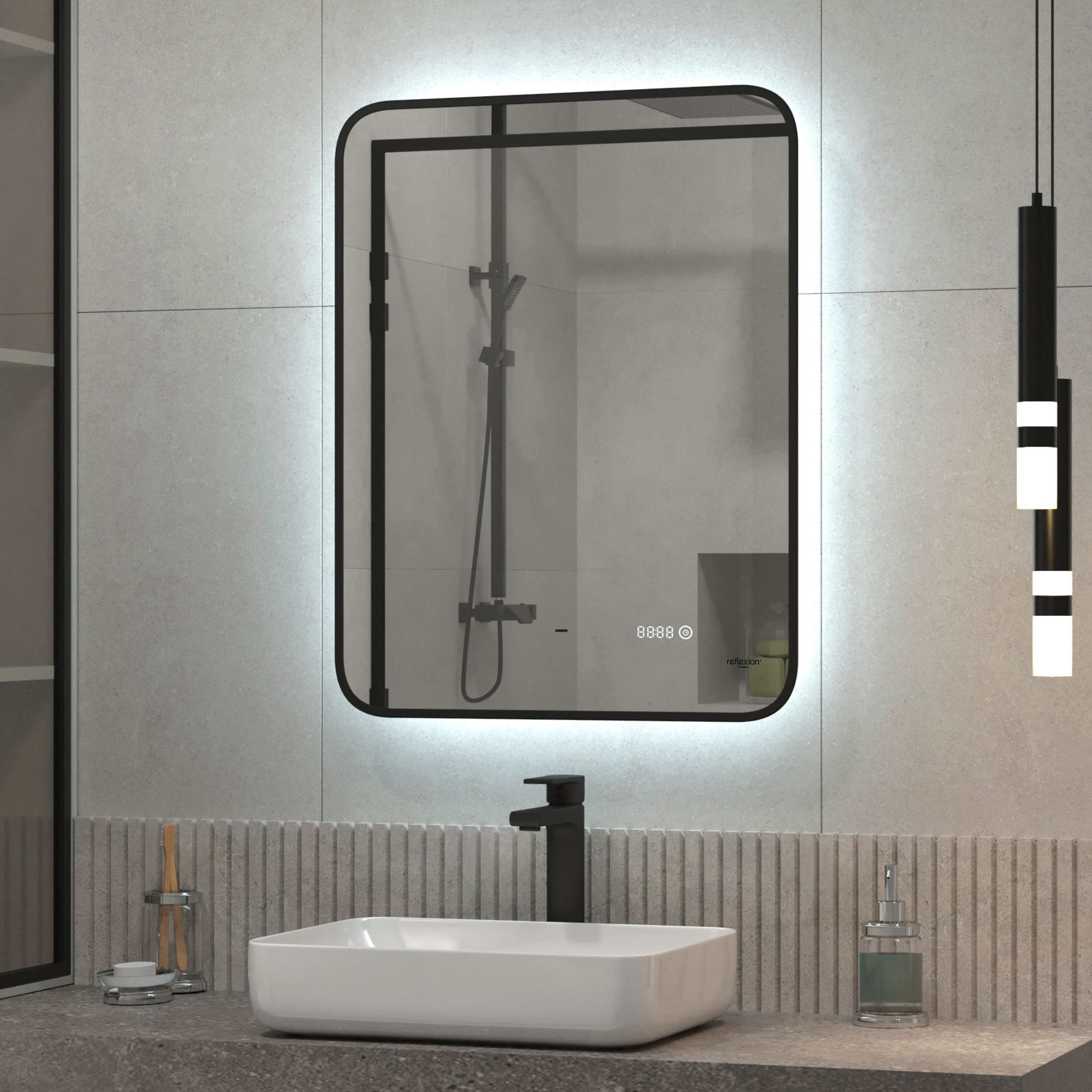 Изображение товара Зеркало Reflexion RF4002BV с LED подсветкой 60x70 см