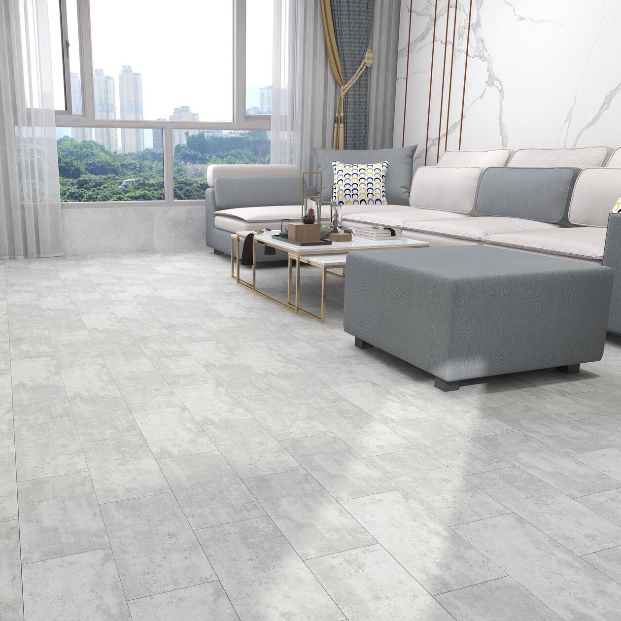 Изображение товара Спк плитка ICON Доломит Малевич 45x90 см, влагостойкая и износостойкая