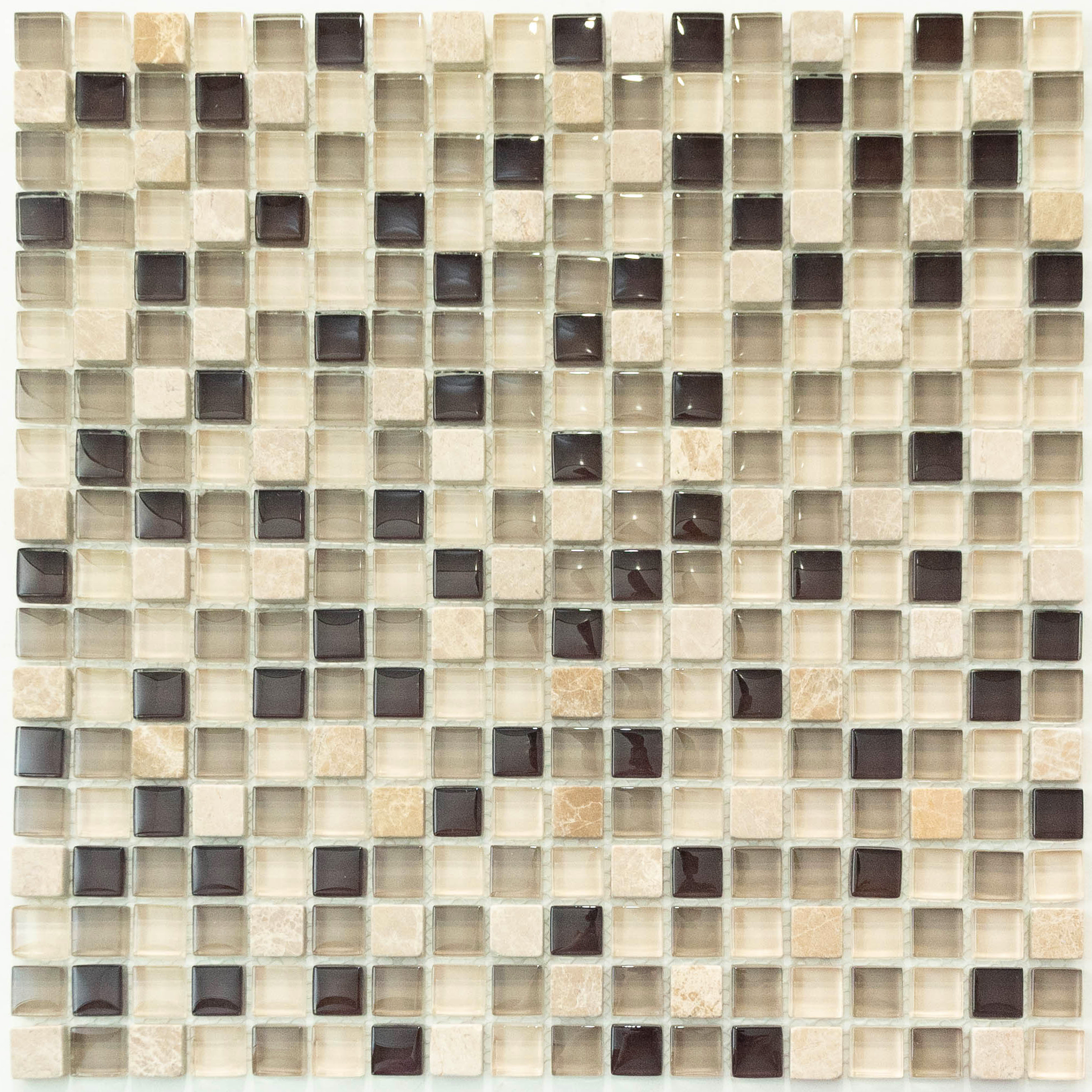 Изображение товара Декоративная мозаика Nsmosaic No-79 NS03GL0024 30.5x30.5см разноцветная керамогранит для интерьера 