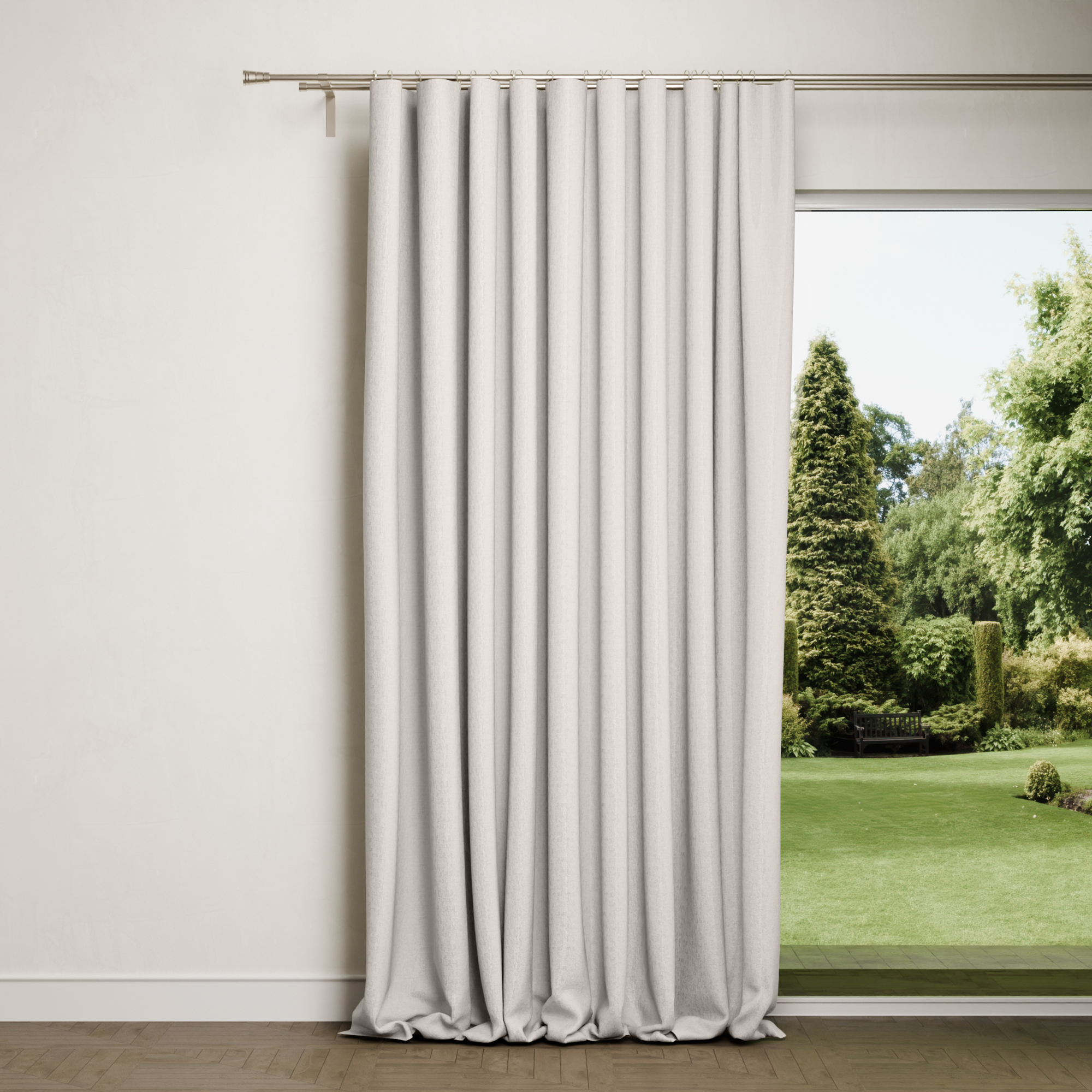 Изображение товара Штора на ленте Дэмус 200x280 см бежевого цвета