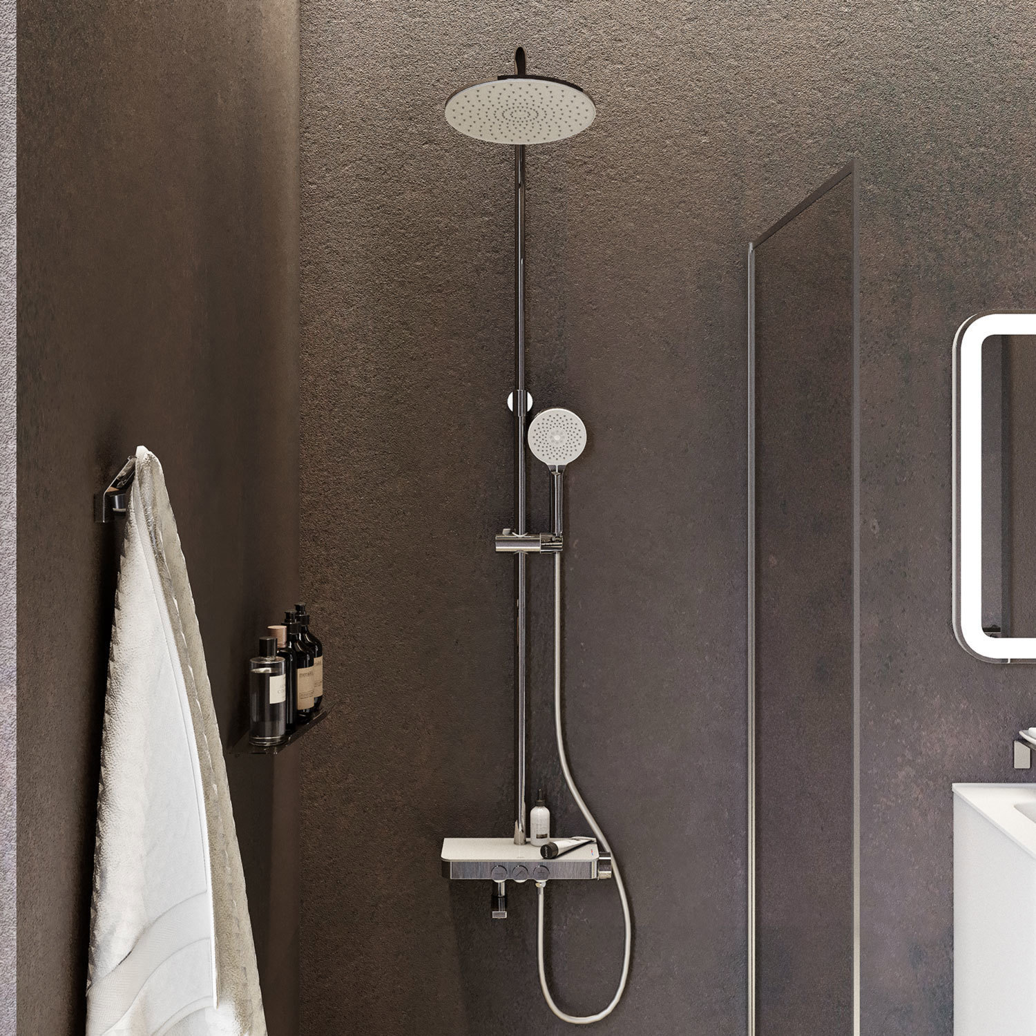 Изображение товара Смеситель для душа Iddis Shelfy SHESBBTi06, латунь, Хром