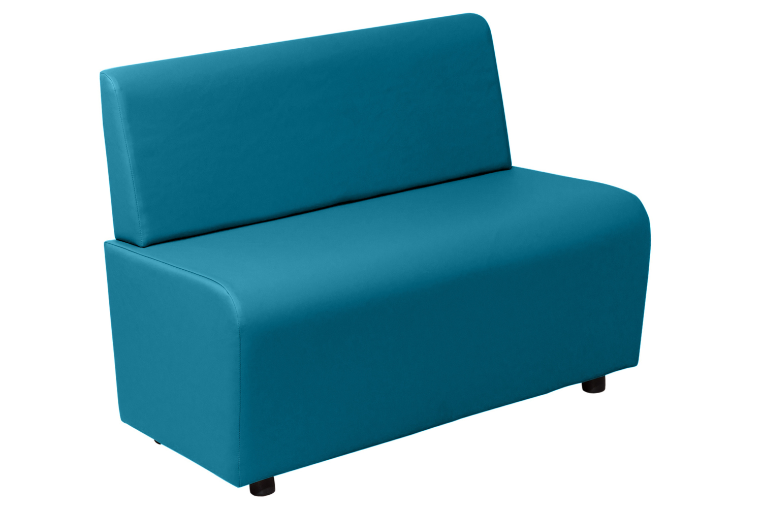 Изображение товара Диван прямой Лачи 100x77x55 см искусственная кожа цвет бирюзовый