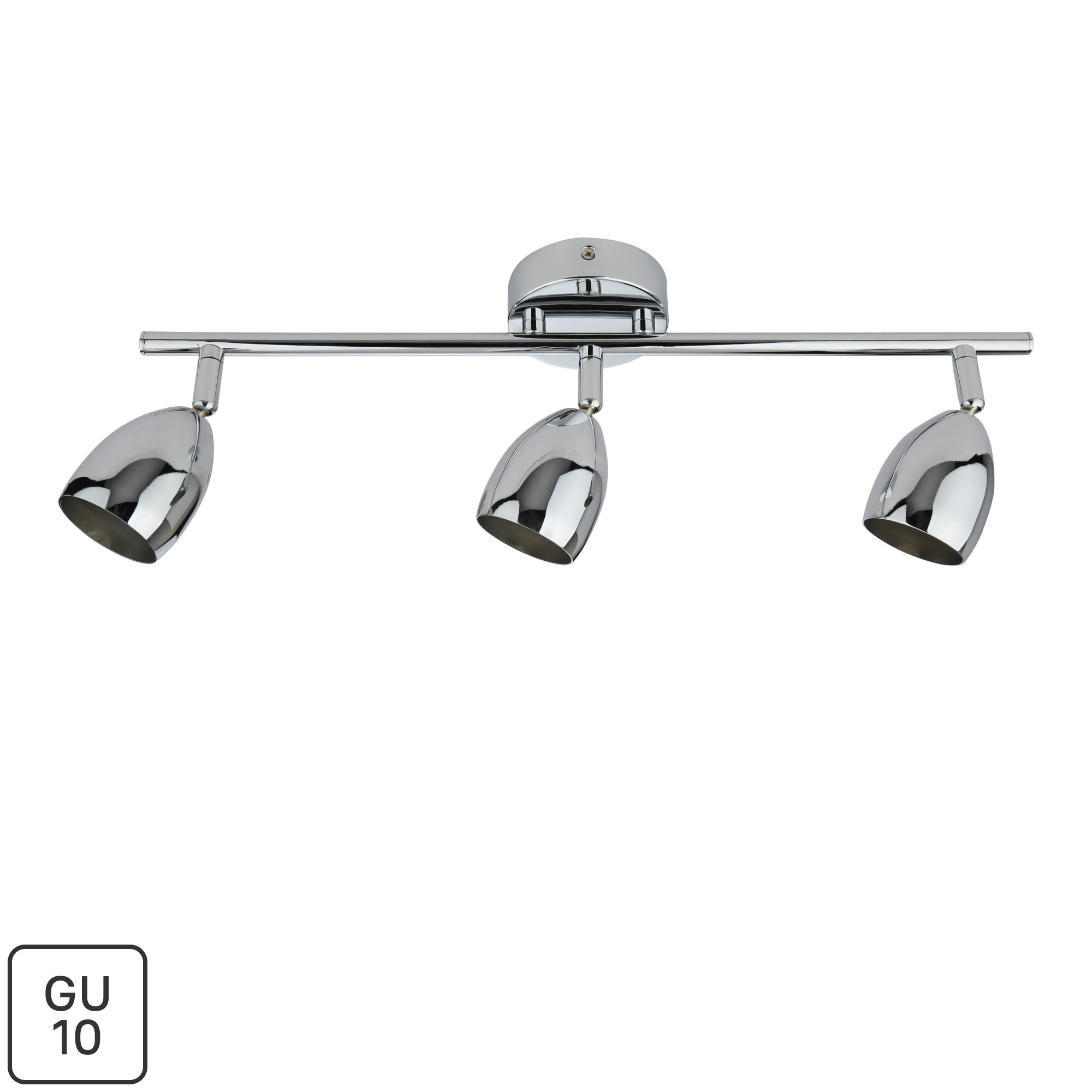 Изображение товара Поворотный светильник спот Inspire Sabi с 3 лампами GU10 хром для современного интерьера