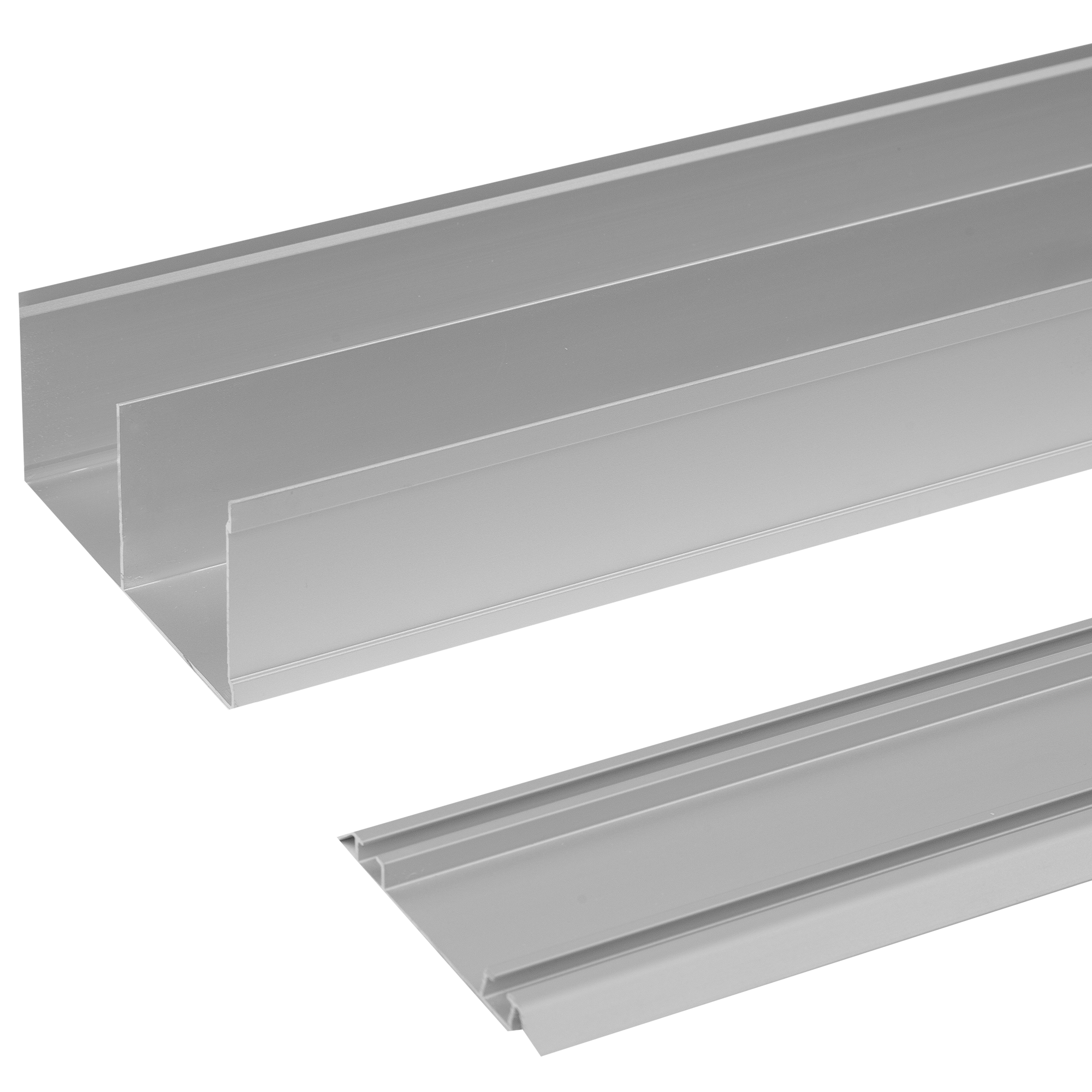 Комплект направляющих для раздвижных дверей KONSENSA 118.3 см цвет серебристый