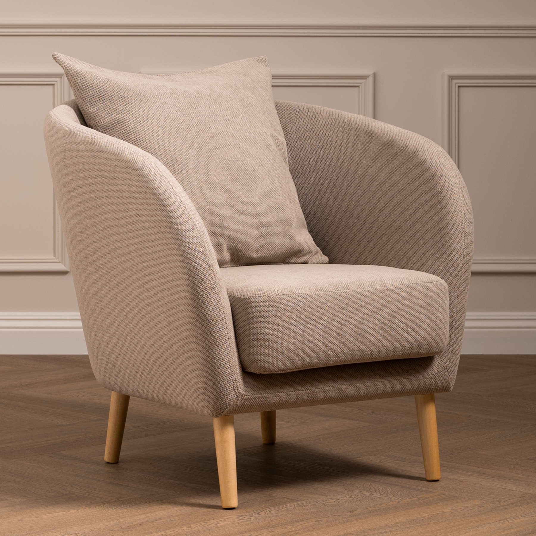 Изображение товара Кресло Egregor Кенни ТК 592 Mikea 3 77x78x81 см велюр цвет бежевый