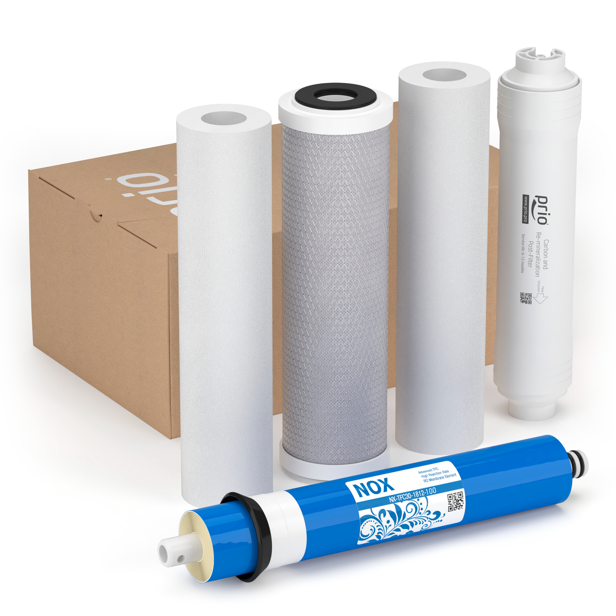 Изображение товара Комплект картриджей Prio KSet-33 SlimLine 10 и мембраны 1812 5 ступеней