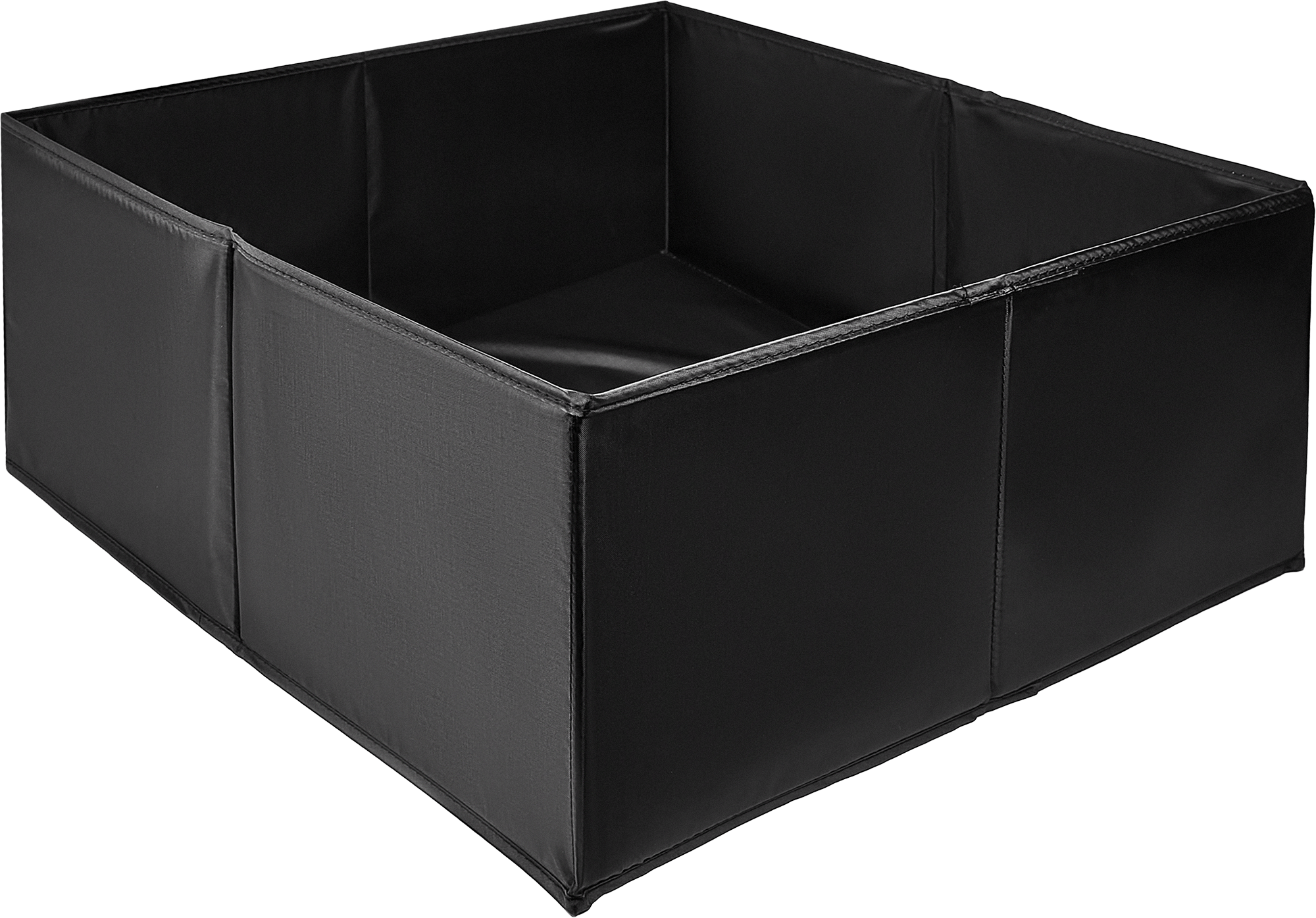 Короб для хранения без крышки 55x25x52 см полиэстер цвет черный - 1