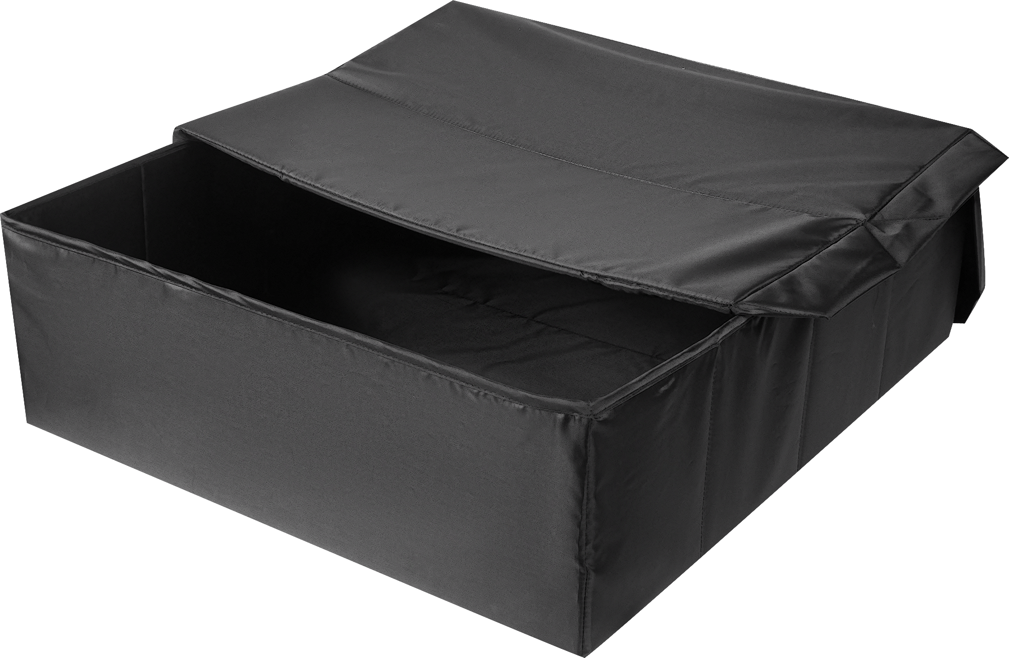 Короб для хранения с крышкой 55x18x52 см полиэстер цвет черный - 3