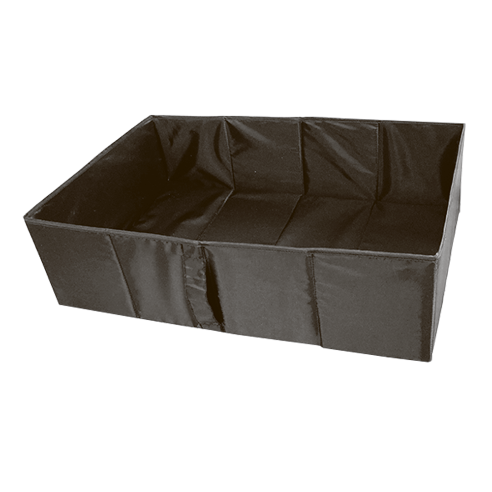 Короб для хранения с крышкой 55x18x52 см полиэстер цвет черный - 5