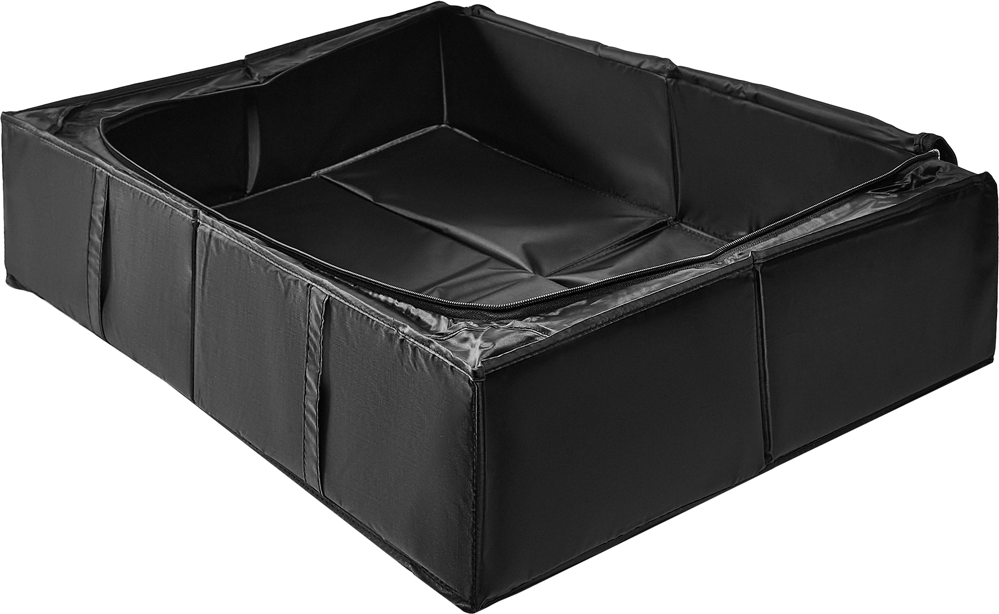 Короб для хранения с крышкой 72x18x52 см полиэстер цвет черный - 3