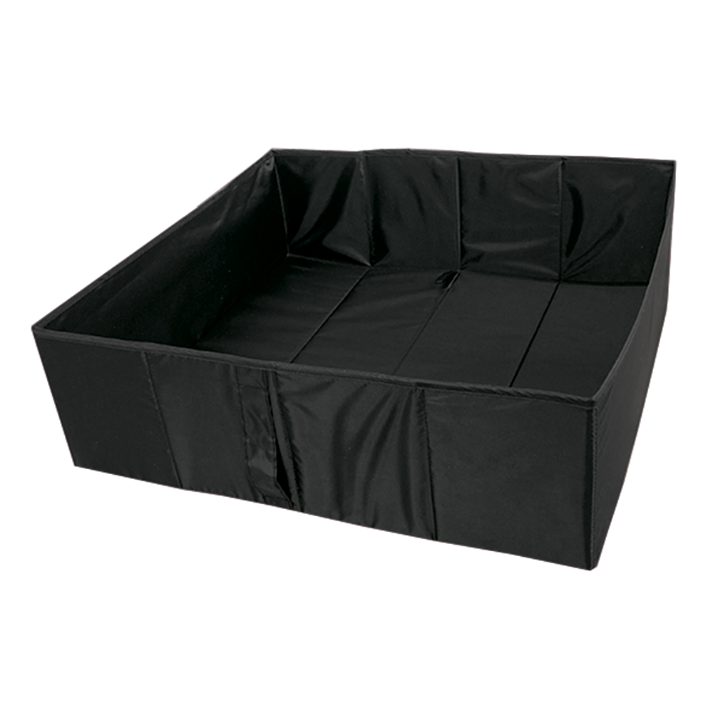 Короб для хранения с крышкой 55x18x39 см полиэстер цвет черный - 3