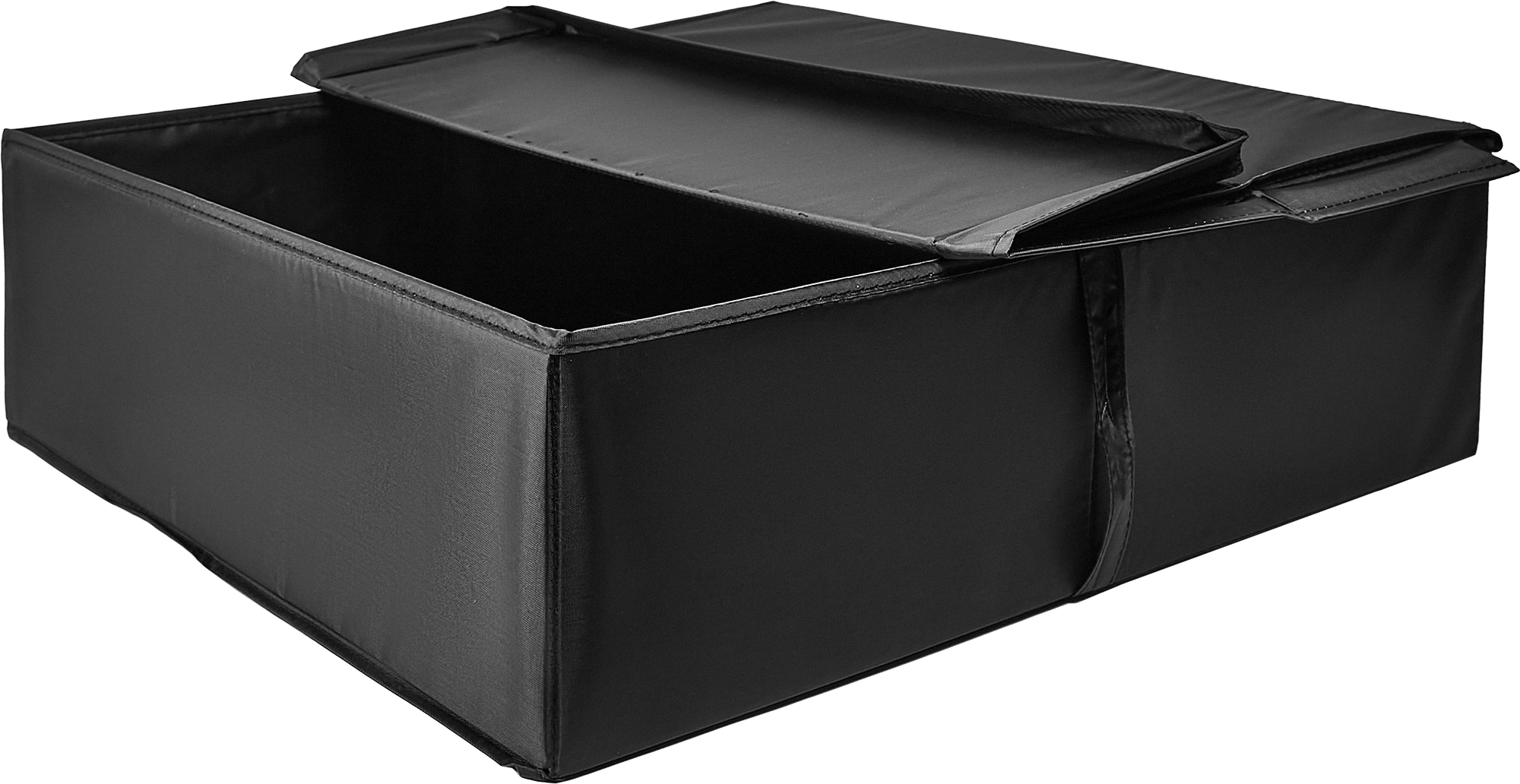 Короб для хранения с крышкой 55x18x52 см полиэстер цвет черный - 9