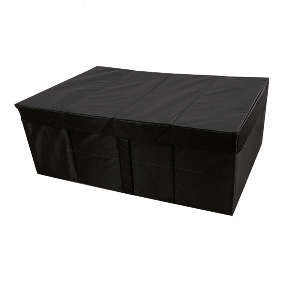 Короб для хранения с крышкой 55x18x52 см полиэстер цвет черный - 2