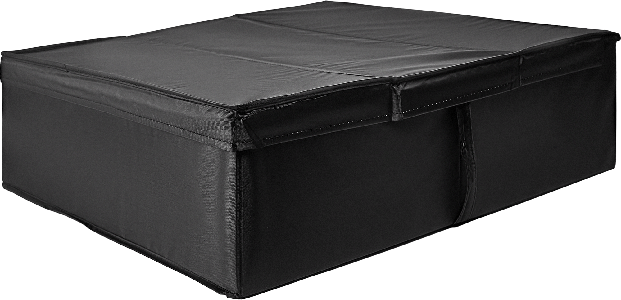 Короб для хранения с крышкой 55x18x52 см полиэстер цвет черный - 7