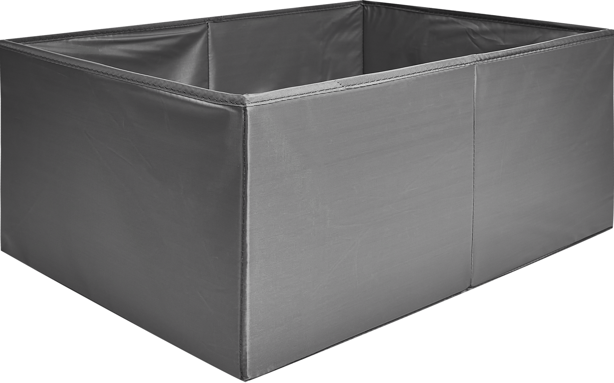 Короб для хранения без крышки 55x25x39 см полиэстер цвет серый - 1