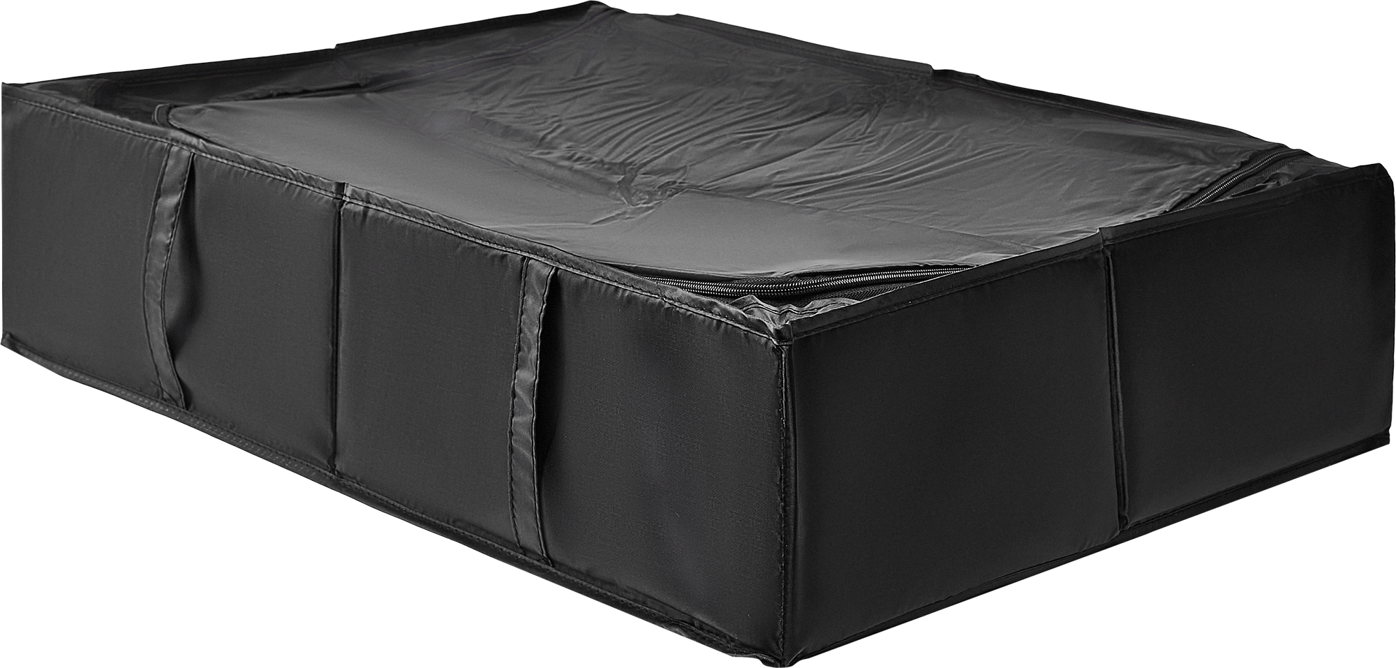 Короб для хранения с крышкой 72x18x52 см полиэстер цвет черный - 1
