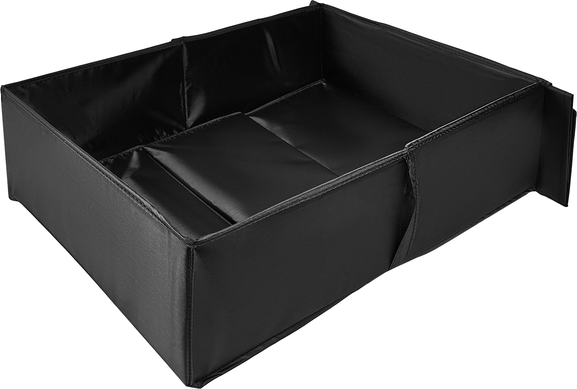 Короб для хранения с крышкой 55x18x39 см полиэстер цвет черный - 10