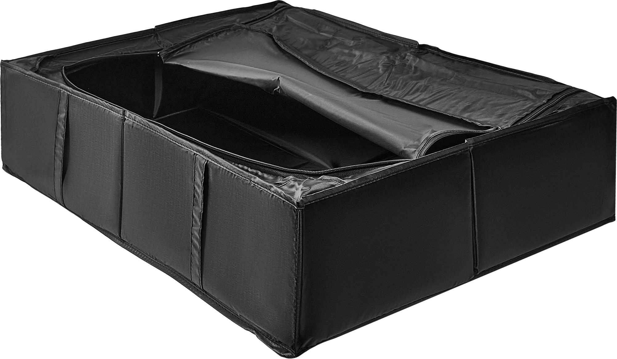 Короб для хранения с крышкой 72x18x52 см полиэстер цвет черный - 2