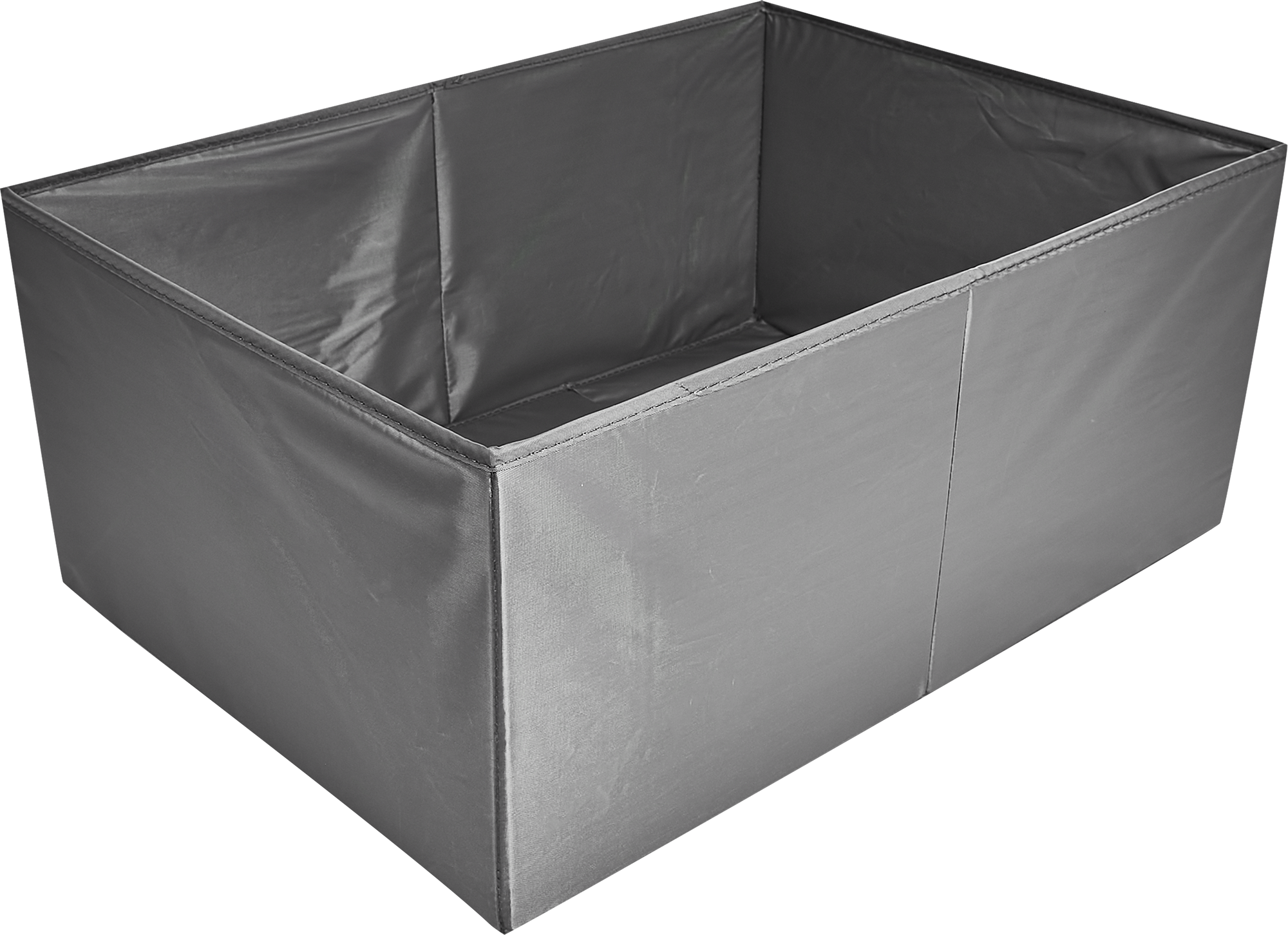 Короб для хранения без крышки 55x25x39 см полиэстер цвет серый - 3