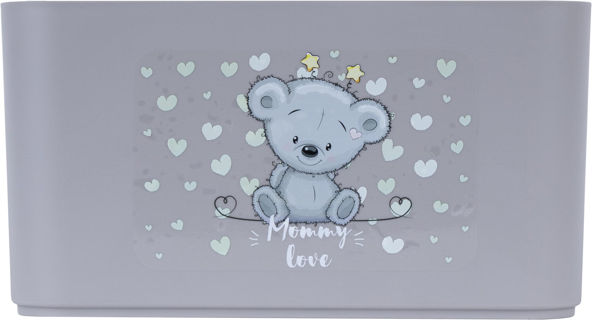 Корзина Berossi Mommy Love 15.79x12.12x22.74 см пластик серый - 3