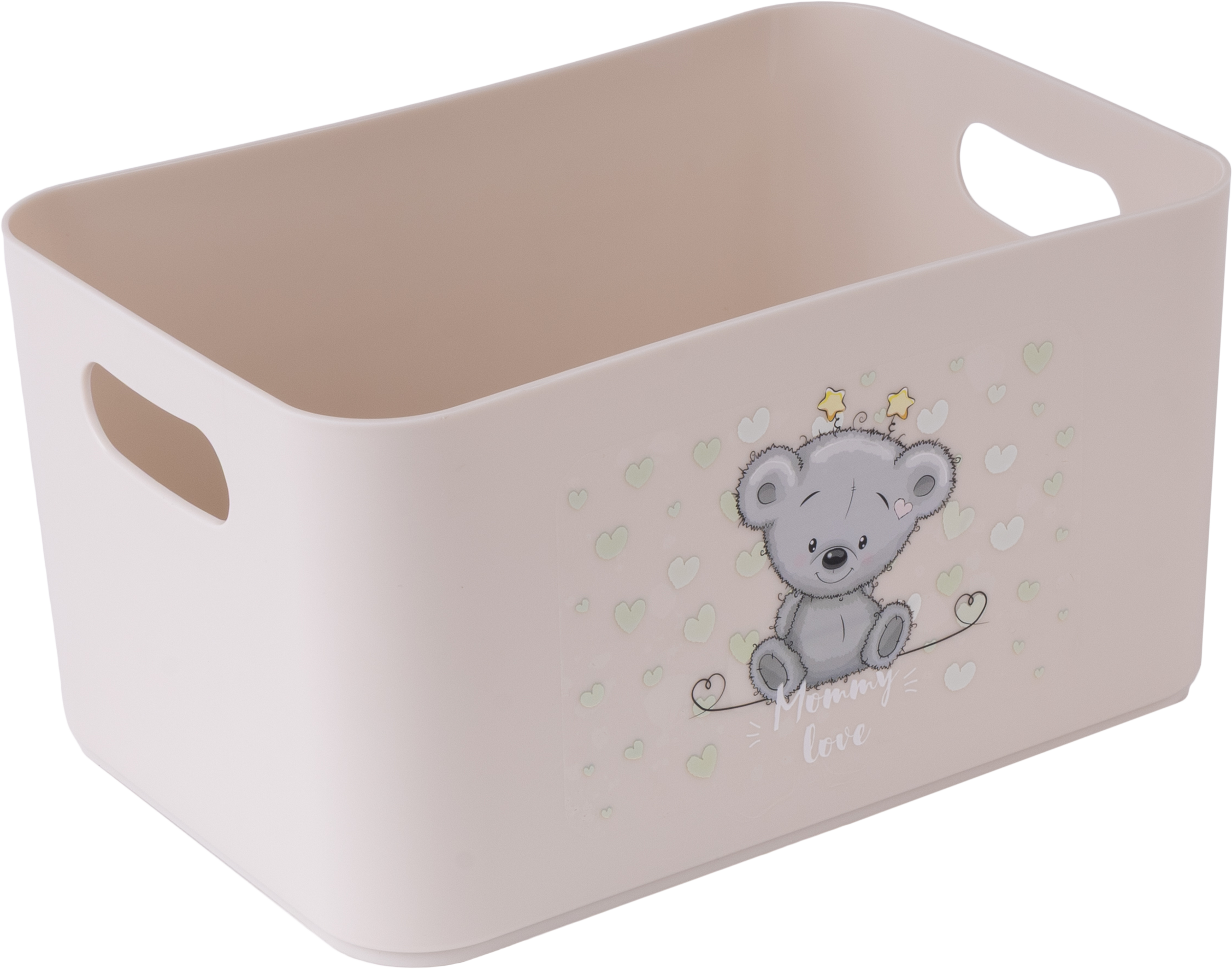 Корзина Berossi Mommy Love 15.79x12.12x22.74 см пластик платина - 2