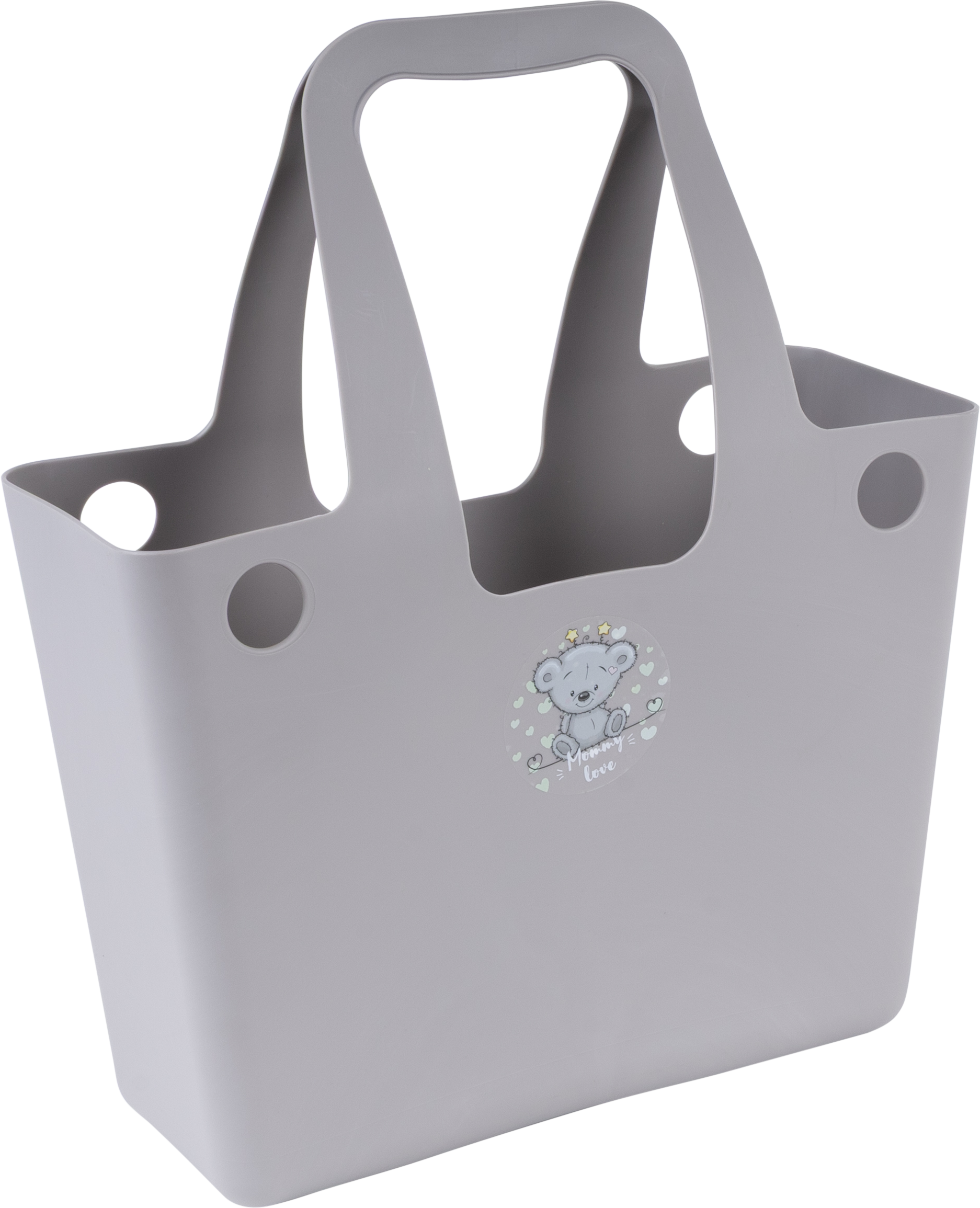 Корзина Berossi Mommy Love 11.06x34.36x28.0 см пластик дымчато-серый - 2