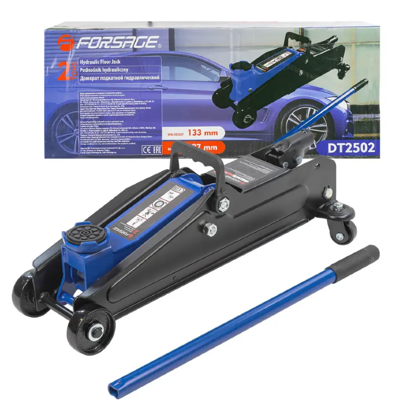 Изображение товара Домкрат подкатной Forsage F-DT2502, 2 т, 133-387 мм