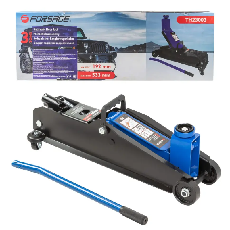 Изображение товара Forsage F-TH23003 New — гидравлический домкрат подкатной 3 т