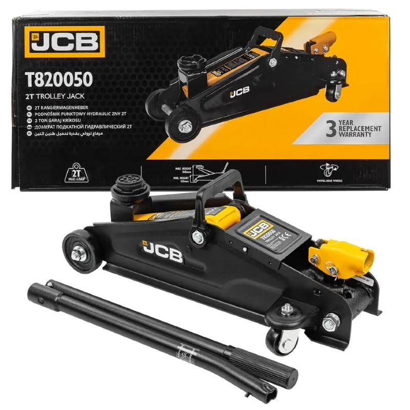 Изображение товара Домкрат подкатной гидравлический Jcb JCB-T820050 до 2 т, 135-340 мм