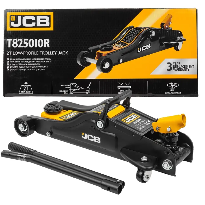 Изображение товара Домкрат подкатной JCB JCB-T825010R Низкопрофильный, 2 т