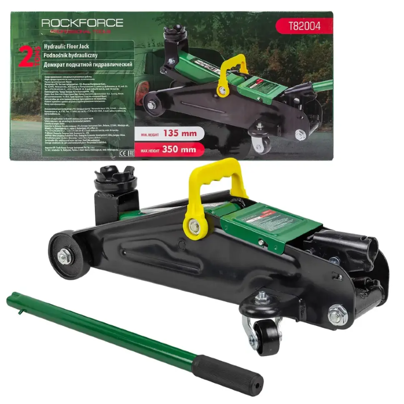 Изображение товара Домкрат гидравлический Rockforce RF-T82004 2 тонны, MAX 350 мм Изображение товара Домкрат гидравлический Rockforce RF-T82004 2 тонны, MAX 350 мм