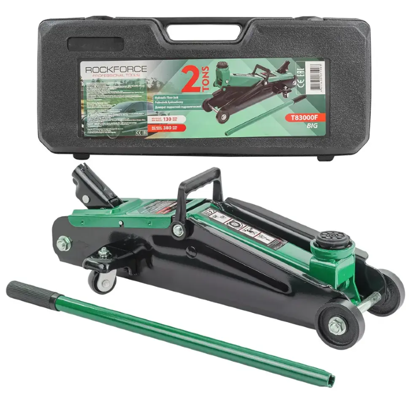 Изображение товара Rockforce RF-T83000F Big — гидравлический домкрат 2 т, 130–380 мм