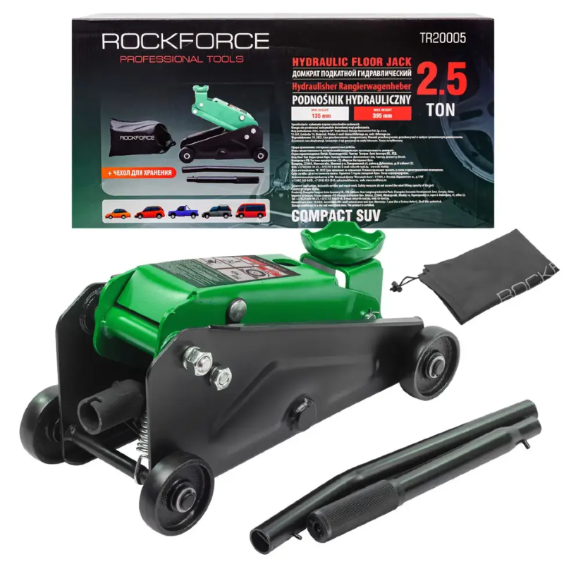 Изображение товара Домкрат подкатной Rockforce RF-TR20005 2.5 т гидравлический 135-395 мм