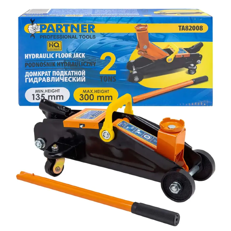 Изображение товара Домкрат подкатной гидравлический Patron PA-TA82008 до 2 т, 135-300 мм