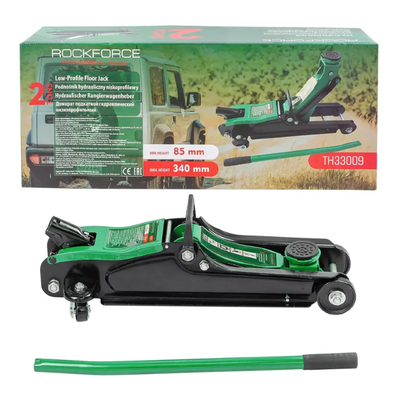 Изображение товара Rockforce RF TH33009 Домкрат подкатной гидравлический 2 т низкопрофильный