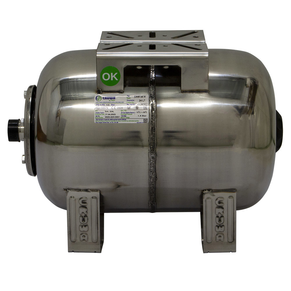 Изображение товара Гидроаккумулятор CRUWA CRW SS 24 H 10 бар 24 л