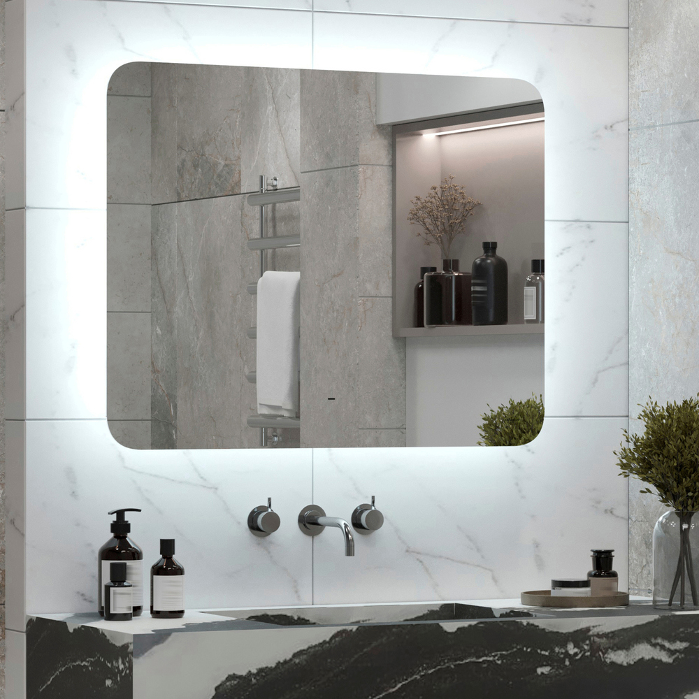 Изображение товара Зеркало для ванной Reflection RF4209HR с подсветкой 100x70 см