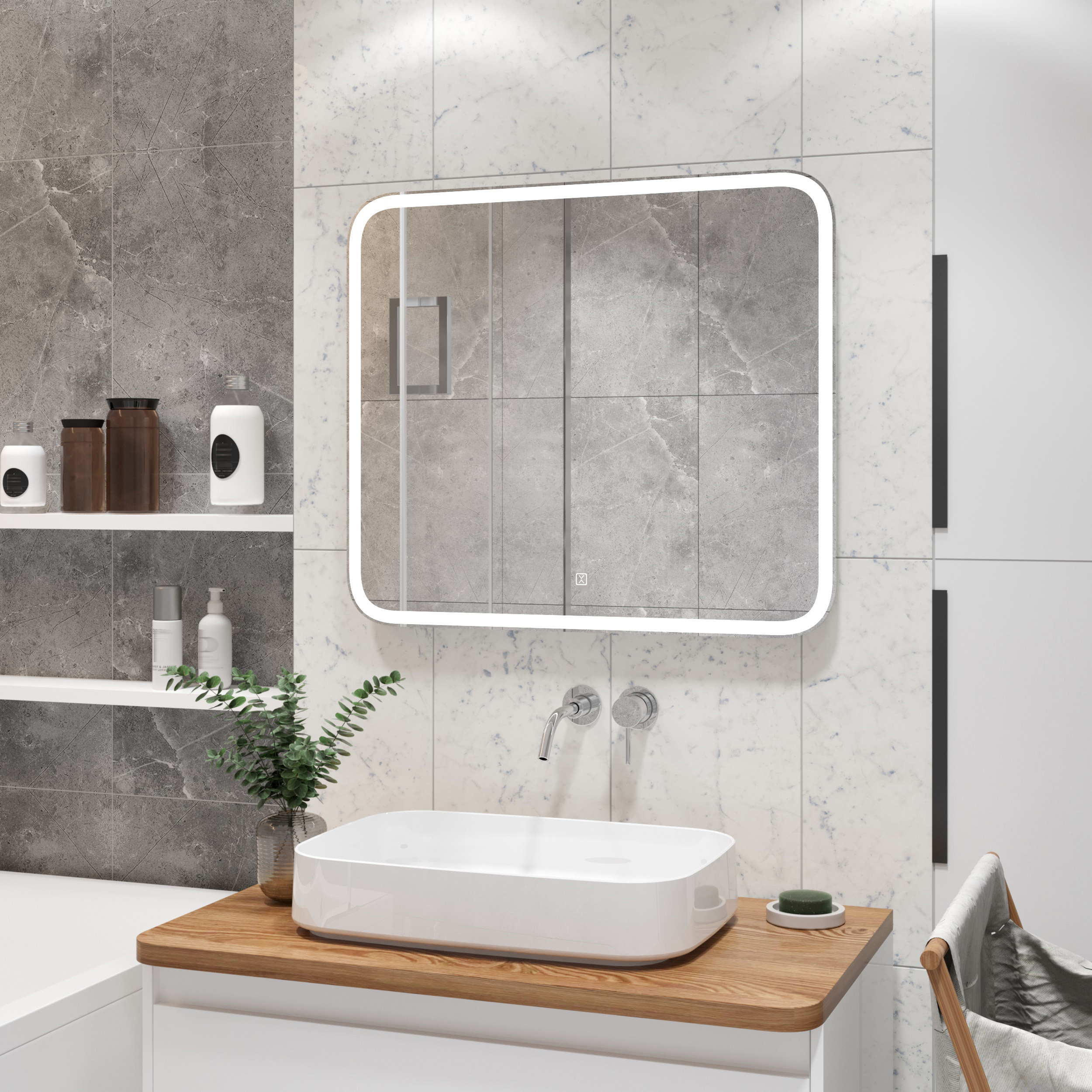 Изображение товара Зеркало Reflection Magic RF5939CD с подсветкой 80x70 см