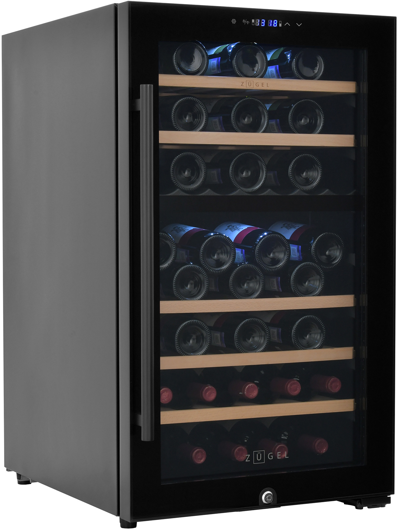 Изображение товара Винный шкаф Zugel ZCWF521DB черный