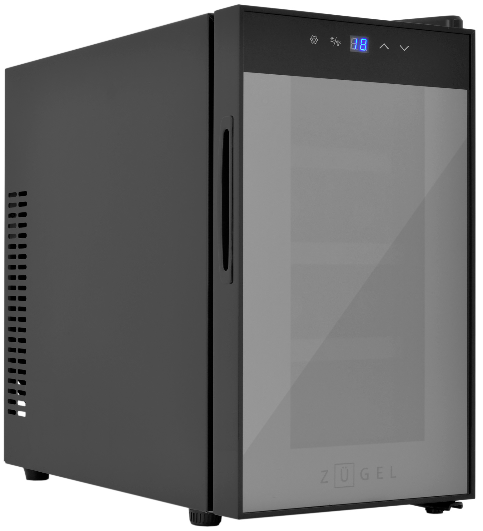 Изображение товара Винный шкаф Zugel ZTWF82B черный с термоэлектрическим охлаждением